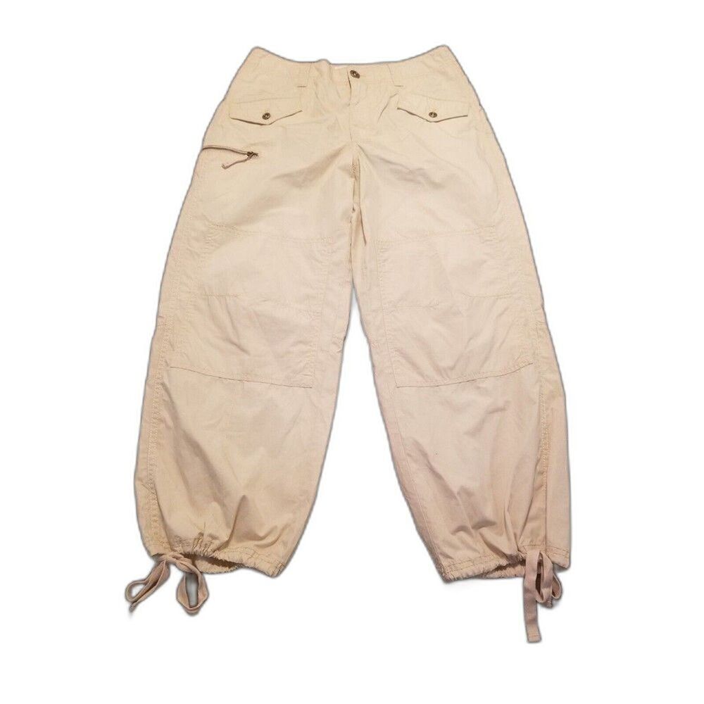 Anthropologie Ripley Utility Pants Women's Size 29 Neutral Beige Cargo Parachute